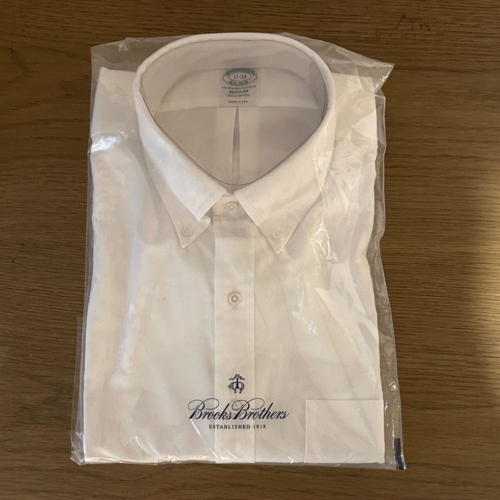 Brooks Brothers Classic White Dress Shirt